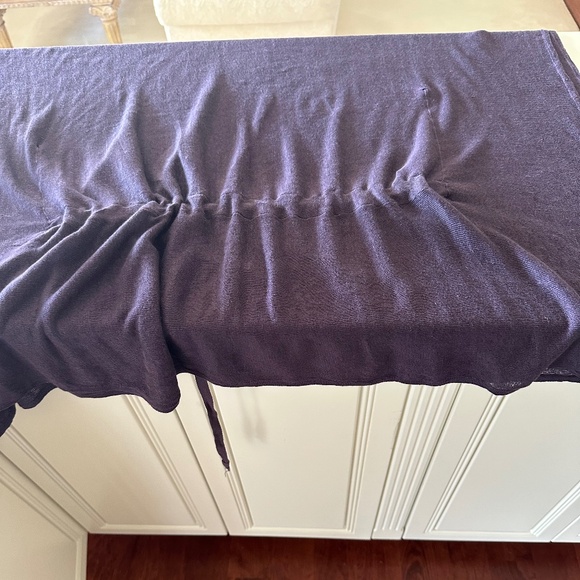 BRYN WALKER PURPLE BOAT NECK TUNIC  WITH DRAWSTRING-EUC/XL - Picture 8 of 11